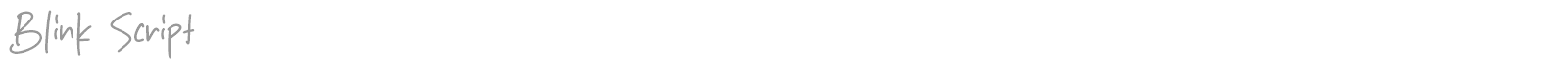 Blink Script font preview